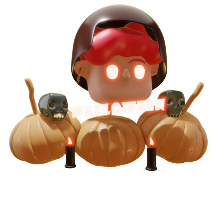 Citrouille d'Halloween  3D Icon