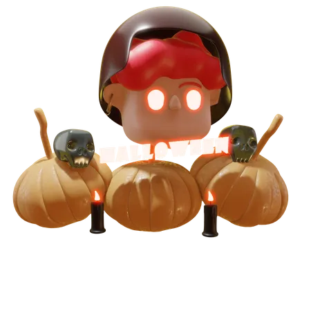 Citrouille d'Halloween  3D Icon