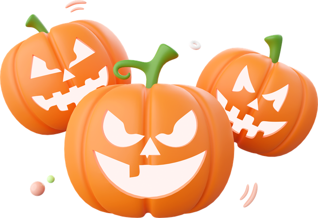 Citrouille d'Halloween  3D Icon