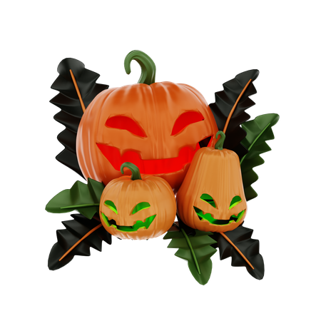 Citrouille d'Halloween  3D Icon