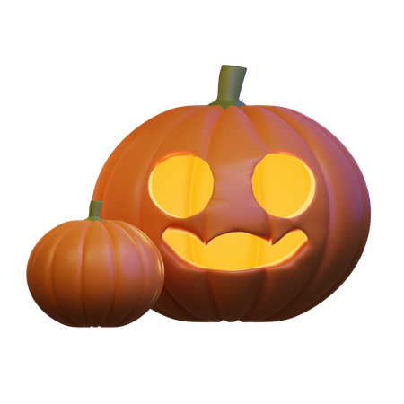 Citrouille d'Halloween  3D Icon