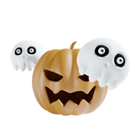 Citrouille d'Halloween  3D Icon