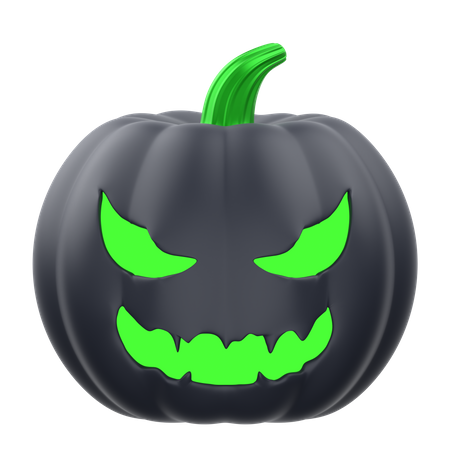 Citrouille sombre d'Halloween  3D Icon