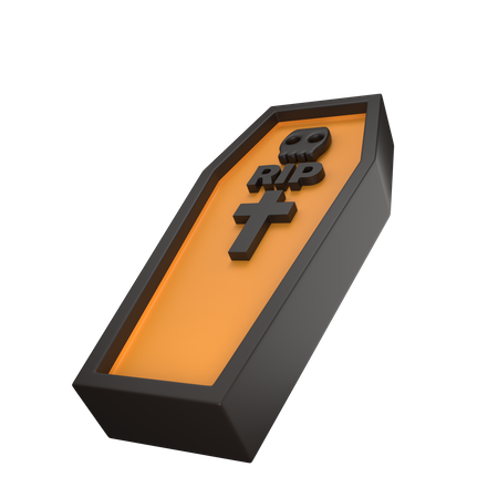 Halloween Coffin  3D Icon