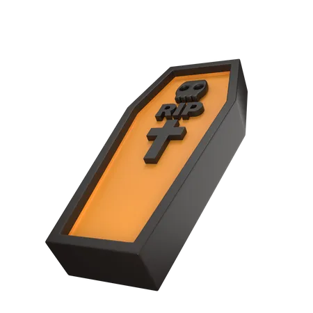 Halloween Coffin  3D Icon