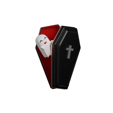 Halloween Coffin  3D Icon