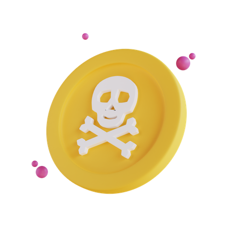 Halloween Coin  3D Icon