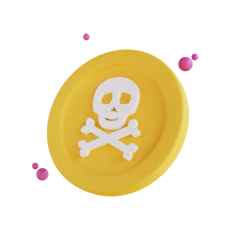 Halloween Coin  3D Icon