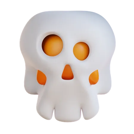 Crâne d'Halloween  3D Icon