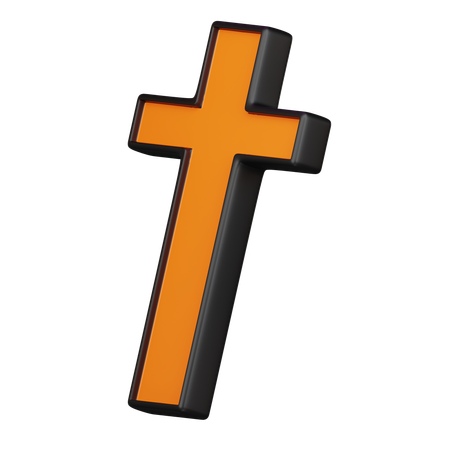 Halloween Cross  3D Icon