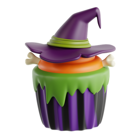 Halloween-Cupcake  3D Icon