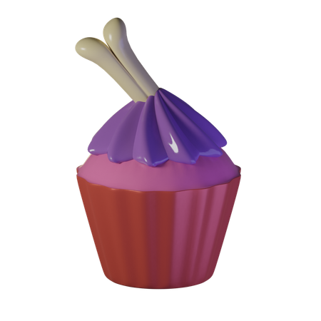 Petit gâteau d'Halloween  3D Icon