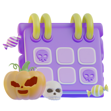 ハロウィーンの日  3D Icon