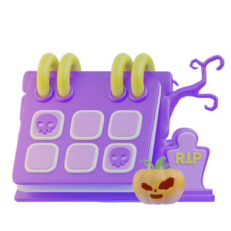 ハロウィーンの日  3D Icon