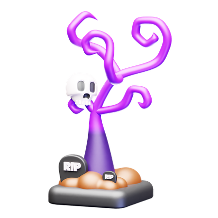 Halloween Dead Tree  3D Icon