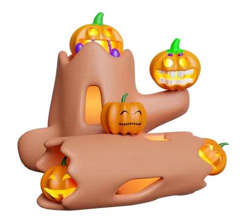 Halloween Decoration  3D Illustration