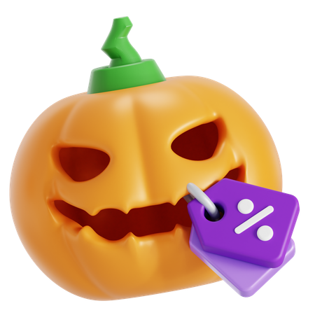 Halloween discount  3D Icon