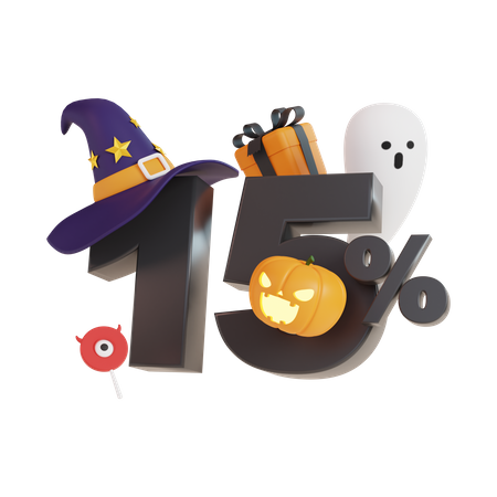 Halloween Discount Sale  3D Icon