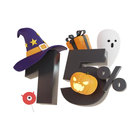 Halloween Discount Sale  3D Icon