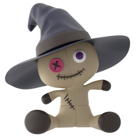 Halloween Doll  3D Icon