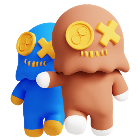 Halloween Dolls  3D Icon