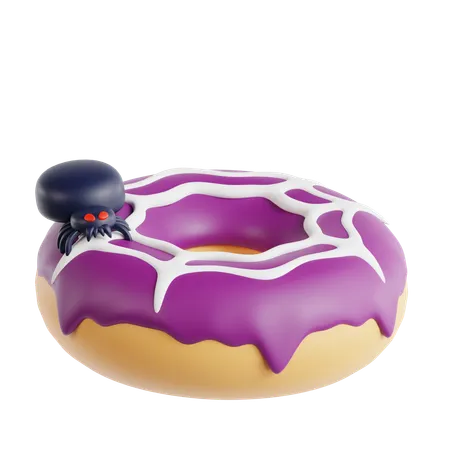 Halloween Donut  3D Icon