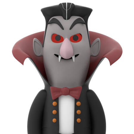 Dracula d'Halloween  3D Icon