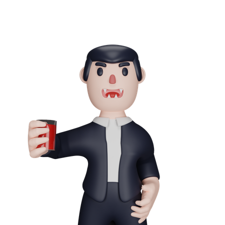 Halloween Dracula  3D Icon