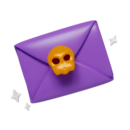 Halloween Envelope  3D Icon