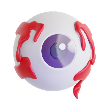 Halloween Eyeball  3D Icon