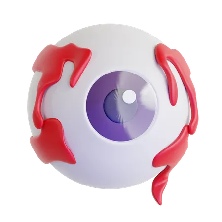 Halloween Eyeball  3D Icon