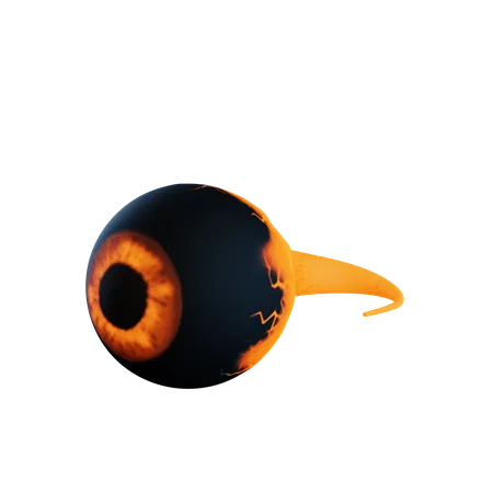Halloween Eyeball 3D Illustration