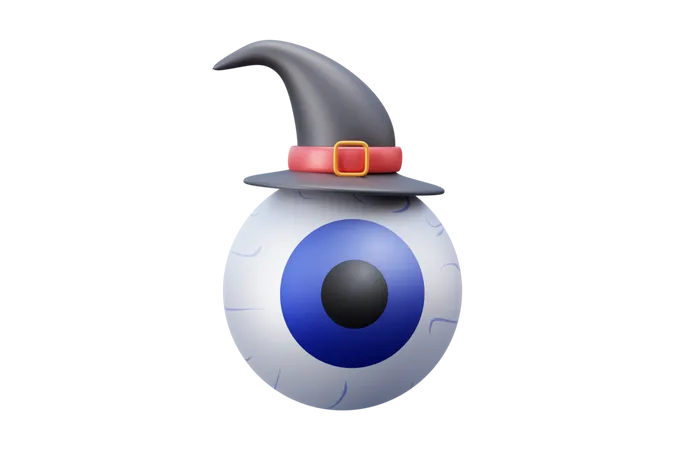 Halloween Eyeball 3D Icon