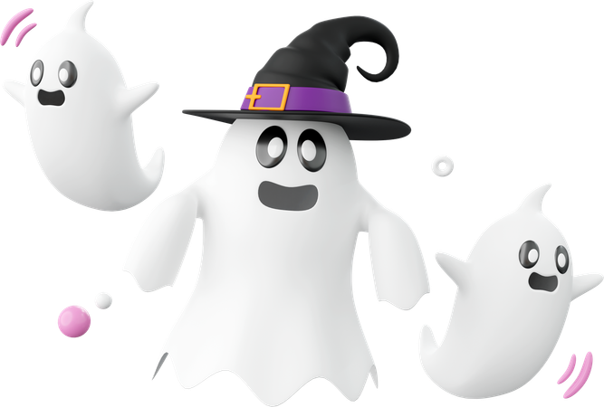 Fantasma de Halloween  3D Icon