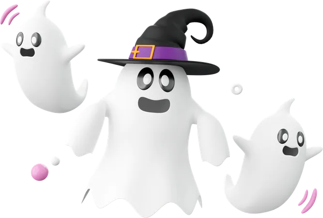 Fantasma de Halloween  3D Icon