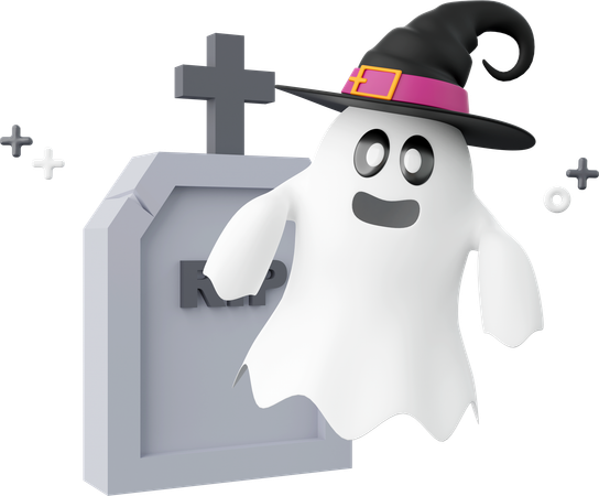 Fantasma de Halloween  3D Icon