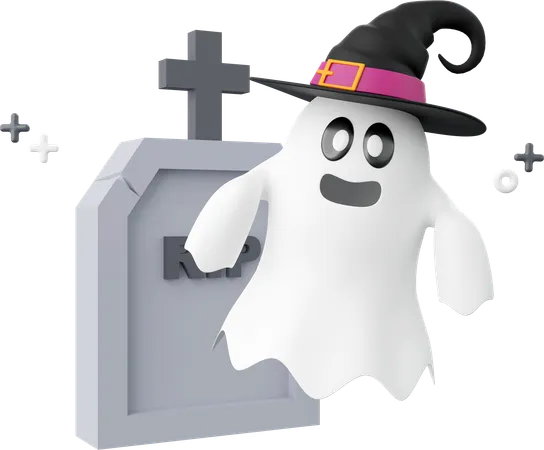 Fantasma de Halloween  3D Icon