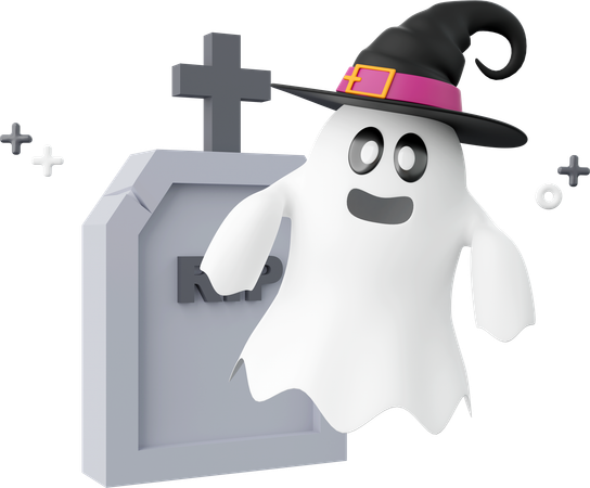 Fantôme d'Halloween  3D Icon