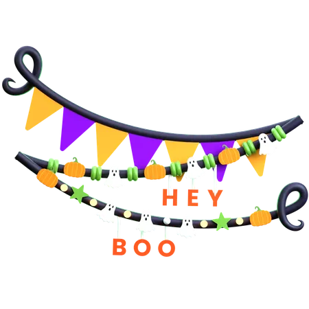 Halloween Garland  3D Icon