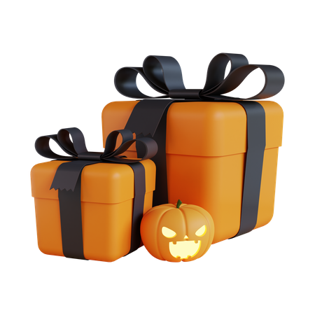 Halloween-Geschenkbox  3D Icon