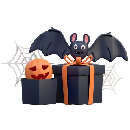 Halloween-Geschenkbox  3D Icon