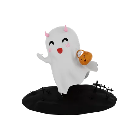 Halloween Ghost  3D Icon