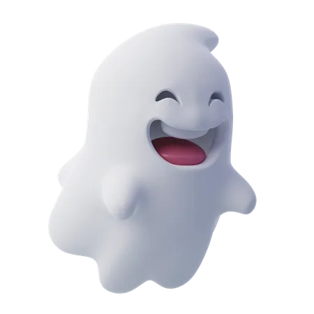 Cute Ghost Halloween Ghost Halloween Holiday Concept 3D Icon