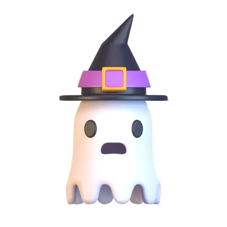 3 D Halloween Ghost Isometric Icon 3D Icon