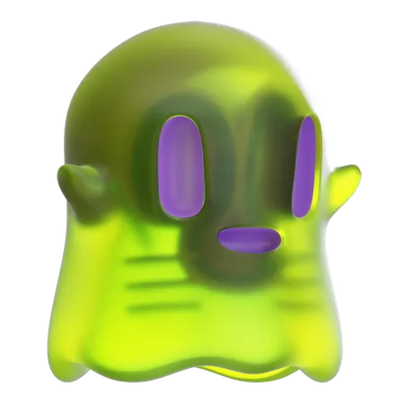 Ghost Halloween 3 D Icon 3D Icon