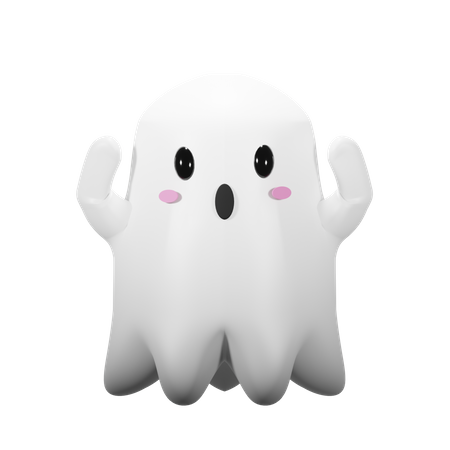Halloween Ghost Spooking  3D Icon