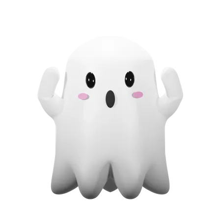 Halloween Ghost Spooking  3D Icon