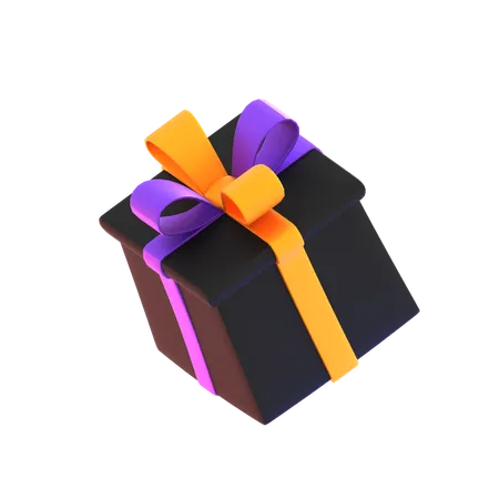 Halloween Gift Box  3D Icon