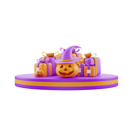 Halloween Gift Present  3D Icon