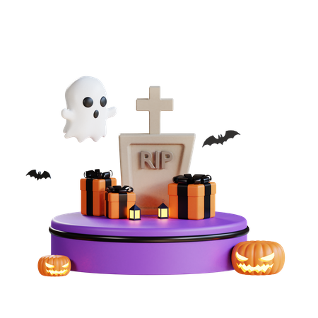 Halloween gifts  3D Illustration